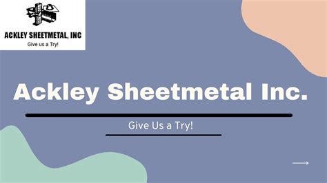 Ackley Sheetmetal, Hayward, CA 